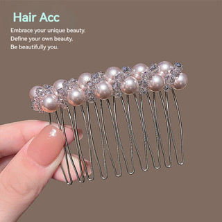 Lược chèn tóc cao cấp phong cách Hàn Quốc với ngọc trai, tiện dụng cho việc tạo kiểu tóc