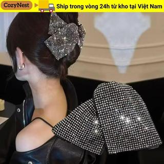 Móng vuốt tóc CozyNest hình tam giác, kẹp tóc đa năng và thanh lịch bằng vải