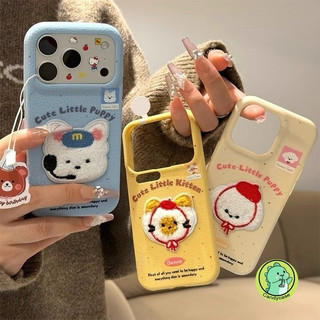 Ốp Điện Thoại Thêu Sang Trọng Dễ Thương Cho Huawei Nova Y73 14 13 12 11 10 9 8 SE 7 6 5 P40 Pro Plus Ultra 5G 4G Vỏ Hoạt Hình Puppy Cat Kitty Da PU Vỏ Mềm