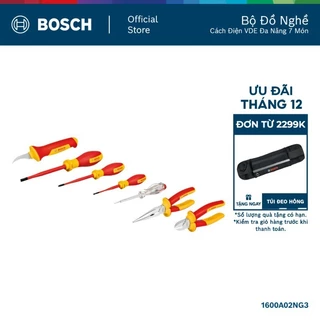 Bộ Đồ Nghề Cách Điện VDE Đa Năng 7 Món Bosch – Toàn Diện, An Toàn 1000V, Chuẩn Đức
