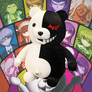 Anime DanganRonpa Monokuma Black&White Bear Plush Toy Bear Soft Stuffed Animal Dolls Toys