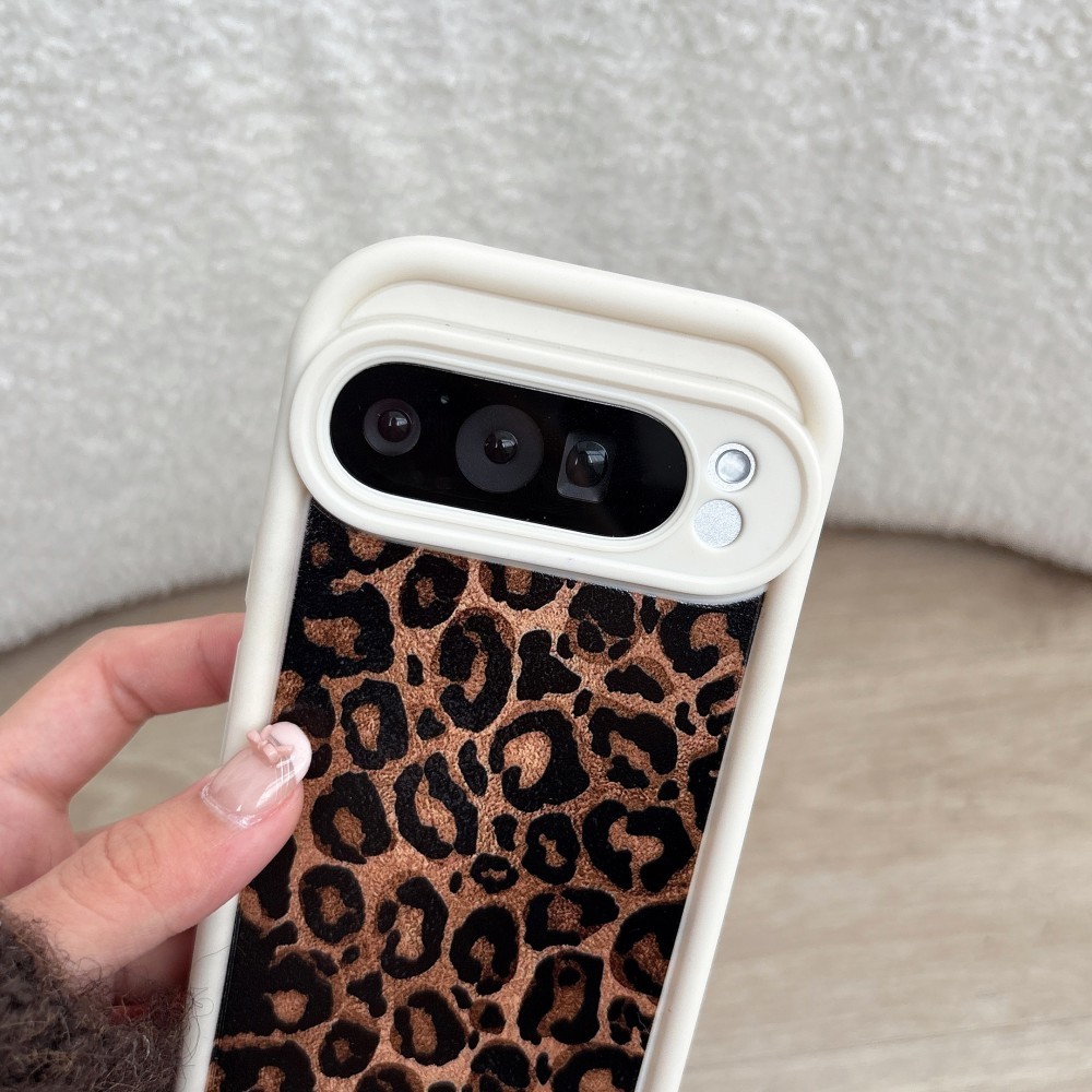Ốp lưng TPU thời trang Google Pixel 9 8 7 Pro 8A 7A 9 Pro XL, da báo cổ điển, chống rơi, chống trơn trượt