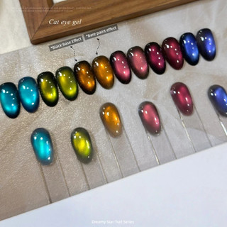 XEIJAYI Dreamy Star Trail Series Cat's Eye Gel móng tay phủ bóng cao, hiệu ứng mắt mèo quang trị liệu, nghệ thuật móng tay cho tiệm