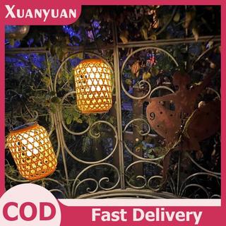 XUAN Nhựa Mây Đèn Lồng Năng Lượng Mặt Trời Ngoài Trời Bóng Đèn Năng Lượng Mặt Trời Đèn Chống Nước Đèn Lồng Trang Trí Sân Vườn VN