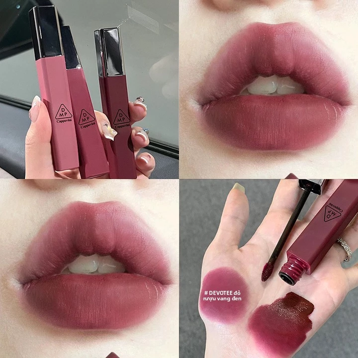 Bùn môi Cappuvini Cloud Lip Glaze|Son môi giả mặt nhung mờ phong cách Hàn Quốc|Học sinh tô màu dễ dàng Son bóng trắng giá rẻ
