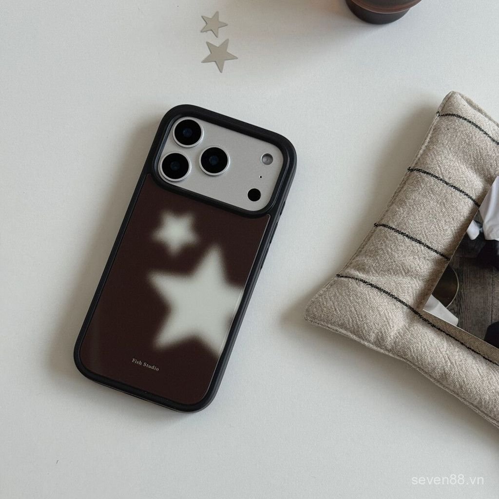 Ốp Điện Thoại Thích Hợp Cho iPhone 7 8 X XS XR XSMAX 11 12 13 14 15 16 17 Pro max Plus Air Fuzzy White Star Vỏ Bảo Vệ Chống Sốc Bao Gồm Tất Cả AIZ4