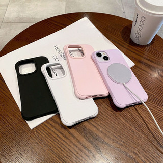 Ốp điện thoại silicon lỏng sạc không dây từ tính màu kẹo cho IPhone 11 15 16 14 13 12 Pro Max