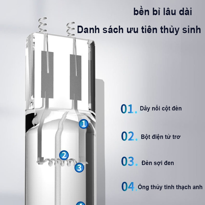 Đèn UV Hồ Cá Diệt Khuẩn Khử Tảo Diệt Nấm Công Suất 11W 13W Tự Chìm Cho Bể Cá Cảnh