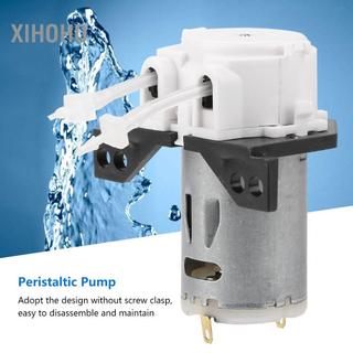 Xihoho Bơm nhu động DIY Định lượng Đầu ống DC12V/24V cho Máy bơm định lượng phòng thí nghiệm bể cá (12V 1 x 3)
