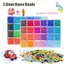 SNUGHOUSE Perler Hama Hạt Bộ, Thủ Công Thủ Công Trang Trí DIY Làm Xếp Hình Hama Hạt Hộp, Sáng Tạo 24 Màu 2.6mm Cao Cấp Đậu Nhỏ Nóng Chảy Hạt Bộ Dụng Cụ Thủ Công Thủ Công