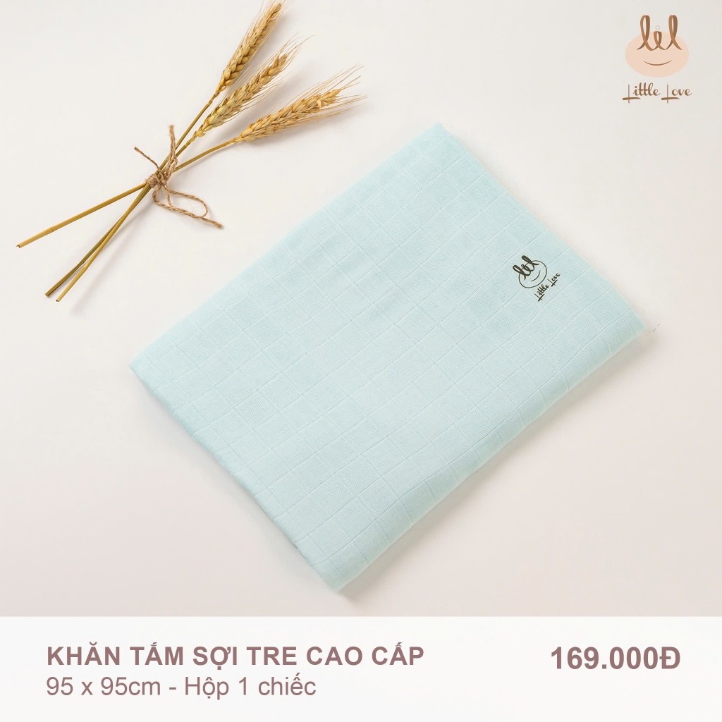 Sét Khăn xô tắm [ Bamboo - sợi tre cao cấp] dành cho bé LiL Little Love (BBKT02) kích thước 95cmx95cm
