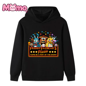 Năm Đêm Tại Freddy 's Họa Tiết Hoạt Hình In Hình Bé Trai Và Bé Gái Cùng Phong Cách Áo Khoác Áo Dài Tay Top