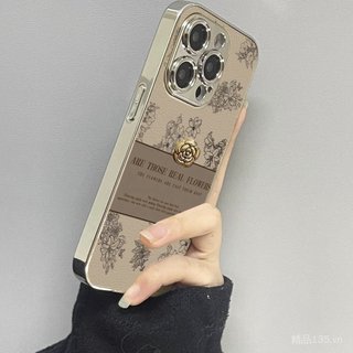 Toàn Màn Hình Camellia Thích Hợp Cho 17promax Độc Đáo 16 Phong Cách Mới 15 Ốp Lưng Điện Thoại iPhone13 Gương Sáng Tạo