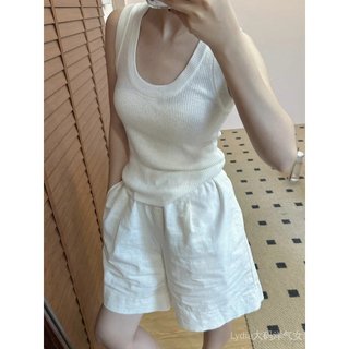 [Khuyến mãi 10%] Quần áo nữ plus size - Áo len dệt kim cổ chữ U, lụa băng, thời trang mùa hè