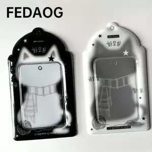 FEDAOG Photocard, Giá đỡ Photocard lưu trữ ảnh 3 inch đa chức năng, Tay áo thẻ mèo đen