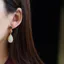 Bông tai bạc 925 phong cách Trung Hoa Hanfu với sườn xám men núi và thiết kế retro độc đáo
