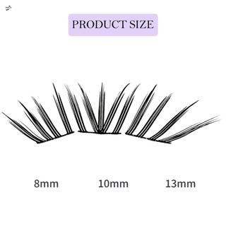 Lông mi giả San hô Pháp Tự nhiên C Curl Sợi tổng hợp nhẹ màu đen 8-13mm Hỗn hợp cho tiệc cưới hàng ngày