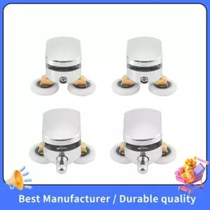 4 Con Lăn Cửa Tắm 23 Mm Cửa Trượt Cửa Tắm Bánh Xe Thay Thế Con Lăn Runner Wheel (2 Trên & 2 Đáy)