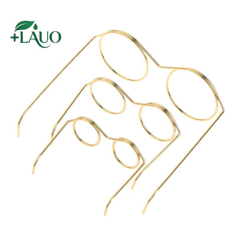 Springevenstar 5 / 10 Chiếc Thời Trang Khung Tròn Không Ống Kính Retro Mát Búp Bê Kính Cho 9 / 25 / 30cm Búp Bê Springevenstar