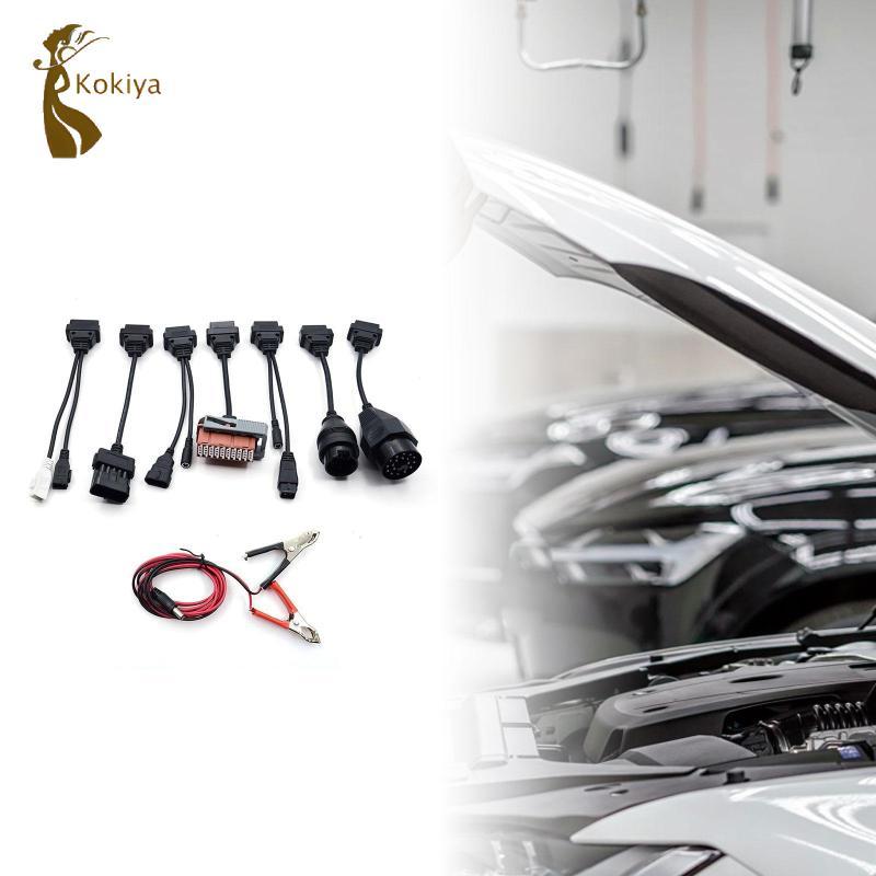 Cáp chuyển đổi 8x OBD2 Bộ đầy đủ cáp ô tô Bộ dây nguồn Bộ dây chẩn đoán