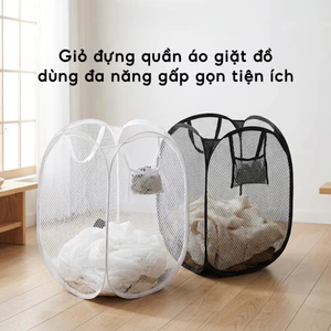 Sọt Lưới Đựng Quần Áo Giặt Cỡ Lớn 72L – Túi Đựng Đồ Gấp Gọn Thông Minh, Cứng Cáp, Tiện Lợi