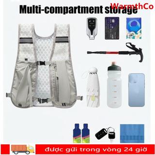 Áo Vest Bảo Quản Bình Nước Chạy Bộ WARMTHCO, Áo Vest Chạy Phản Quang Nylon Chống Thấm Nước, Nhẹ Có Giá Đỡ Điện Thoại Áo Đi Xe Đạp Ngoài Trời