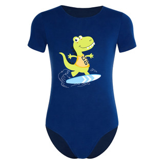 Yhong Nam Body Bộ Đồ Ngủ Hoạt Hình Khủng Long In Hình Tay Ngắn Nút Đáy Chân Một Mảnh Leotard Áo liền quần Loungewear Váy Ngủ