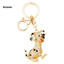 HLS| Túi đựng chó Charm Kim cương giả Puppy Móc khóa quyến rũ với khóa tôm hùm chắc chắn – Mặt dây chuyền chó hoạt hình dễ thương cho túi xách Trang trí ô tô và phụ kiện – Chìa khóa bền bỉ và sành điệu