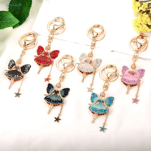 Kim Cương Giả Móc Khóa Bé Gái Truyện Cổ Tích Phụ Kiện Hoa Cổ Tích Móc Khóa Kim Cương Giả Cánh Bướm Quyến Rũ Túi Lấp Lánh Mặt Dây Chuyền Món Quà Dễ Thương Cho Nữ Bé Gái – Cho Đông Nam