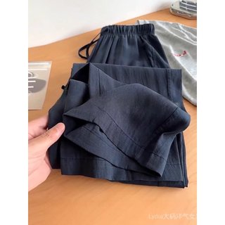 Quần vải lanh nữ ống rộng từ ramie và cotton - Mới, sale 10%