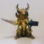 Super Dead King Gurant Cao su mềm chất lượng cao Mô hình quái vật Đồ chơi trẻ em Hình Warcraft Búp bê quái vật Con lắc