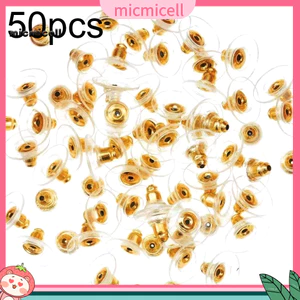 Mặt Hạt Tai Bông An Toàn với Nút Chặn Lưng - Bộ 50 Cái
