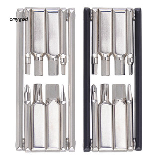 Cờ lê thép Crom Vanadi 8 trong 1 - Gấp gọn, đa chức năng, bộ sửa chữa xe đạp leo núi nhỏ gọn