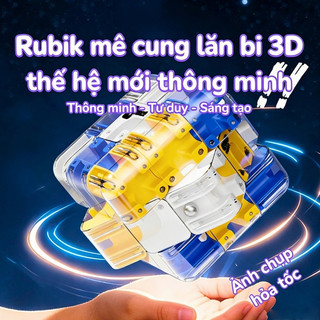 【BabyJoy】Rubik mê cung lăn bi 3D trong suốt,Phát triển tư duy logic, quà sinh nhật phát triển trí não cho trẻ