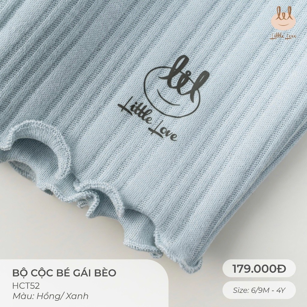 BỘ CỘC BÉ GÁI BÈO  [ SIÊU MỀM, MÁT, MỊN CO DÃN VÀ THẤM HÚT TỐT] SZ 6/9M - 4Y (HCT52)