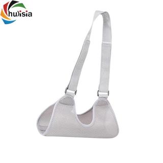 Vòng đeo cánh tay thoáng khí cho chấn thương vai nữ, hỗ trợ cổ tay/khuỷu tay, dây điều chỉnh màu xám