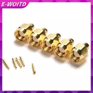 E-WOITD 5 Chiếc SMA Nam Cắm Hàn Cho Bán Kỹ Thuật Số RG402 0.141 "Cáp RF Kết Nối E-WOITD