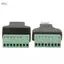 apill Phefop RJ45 Nữ Nam sang đầu cuối vít Bộ chuyển đổi 8 chân cho đầu ghi hình kỹ thuật số Camera quan sát với thiết kế chắc chắn Kết nối đáng tin cậy
