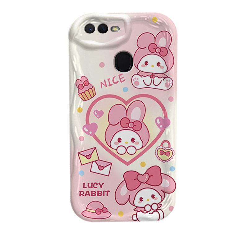 Vỏ Silicon Hoạt Hình Cho OPPO A5S A7 A12 F9 F9 Pro 3D Phụ Kiện TPU Mềm Sanrio Kuromi Cặp Đôi My Melody Vỏ Điện Thoại Chống Sốc