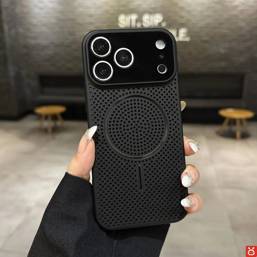 Ốp điện thoại từ tính JISU có chức năng truyền nhiệt cho iPhone 17 / 16 / 15 / 14 / 13 / 12 / 11 (Pro Max, Plus, Air), tương thích với iPhone 17 Siri, cửa sổ lớn nhỏ gọn và tinh tế de