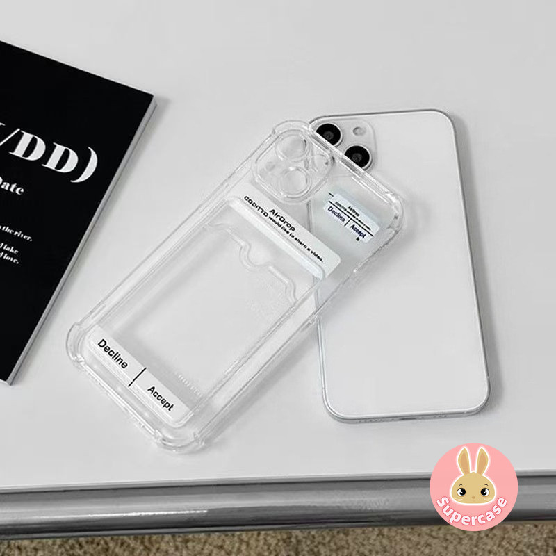Ốp Điện Thoại Đựng Thẻ Đơn Giản Cho Realme C67 C65 C63 C61 C55 C53 C51 C35 C33 C33S C31 C30 C30S C11 5G 4G Vỏ Bốn Góc Trang Web Trong Suốt Chống Rơi Vỏ Mềm