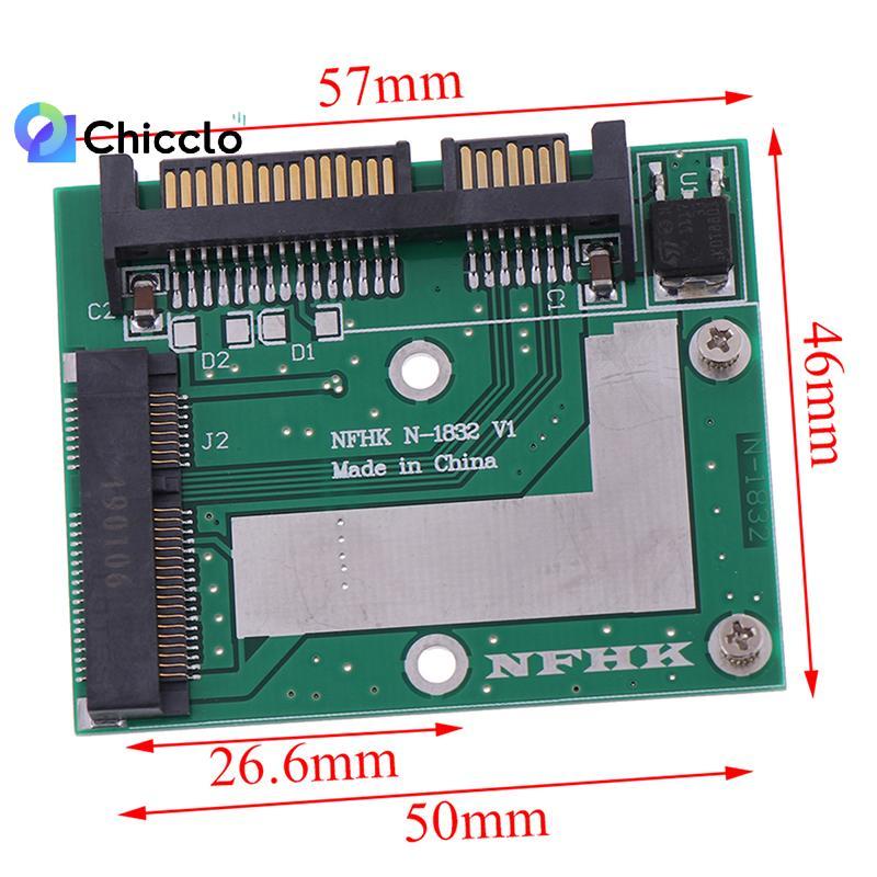 [chiccloset0] mSATA SSD sang 2.5 '' SATA 6.0gps bộ chuyển đổi thẻ mô-đun bảng mini pcie ssd Đẹp