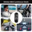 Đồng hồ kỹ thuật số mini cho xe máy và xe đạp Dạ quang Độ bám dính mạnh Đồng hồ mini để trang trí bảng điều khiển xe máy cingvn