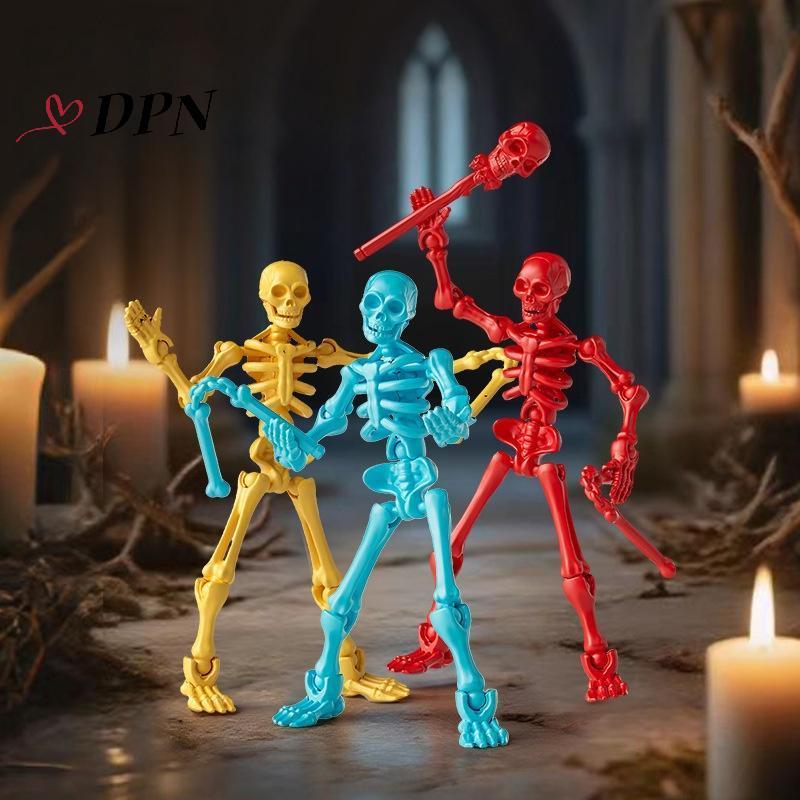 [DPN-t] 1 Bộ Đồ Chơi Lắp Ráp Đầu Lâu Và Xương Đa Năng Có Thể Thao Trang Trí Con Rối Hình Đầu Lâu Ba Chiều Quà Tặng Mới