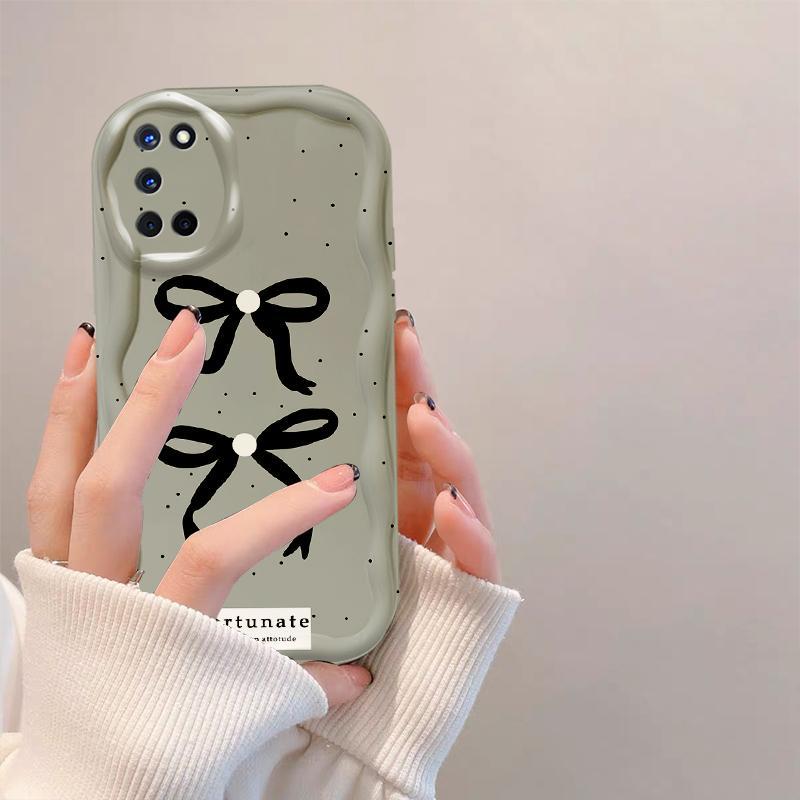 Thích Hợp Cho OPPO A52 A72 A92 Điện Thoại Thông Minh 3D TPU Mềm Hoạt Hình Dễ Thương Nơ Công Chúa Vỏ Điện Thoại Chống Sốc