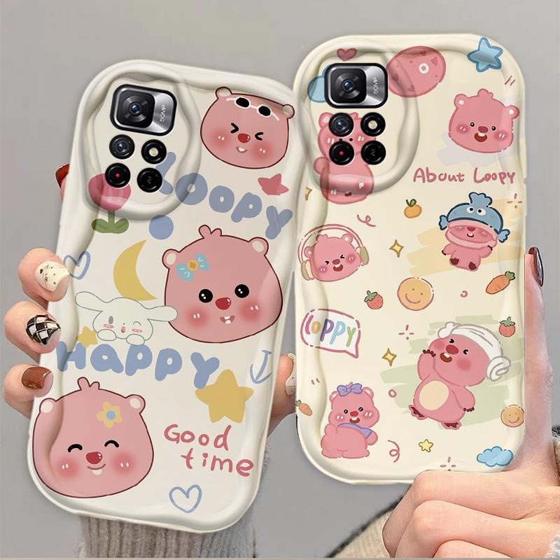 Thích hợp cho Redmi Note 11 11S 12 Pro 4G 3D Phụ kiện TPU mềm Phim hoạt hình dễ thương Loopy Vỏ điện thoại chống sốc