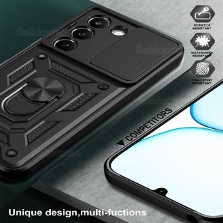 Dành Cho RealmeC100 5G Vỏ Cho Realme C100 i X C100i C100X C83 C 100 C 83 RealmeC83 2026 Vỏ Điện Thoại Chống Sốc Giáp Vòng Giá Đỡ Stent Đẩy Ống Kính Máy Ảnh Ốp Lưng Bảo Vệ Ống Kính
