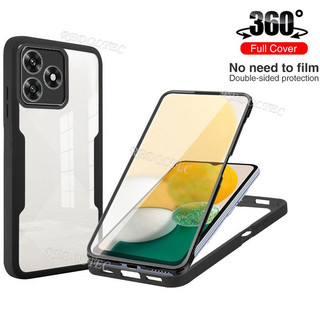Ốp lưng 360 Full Cover Honor X5C X5CPlus Chống sốc Acrylic Trong suốt Mặt trước Bảo vệ hai mặt Vỏ điện thoại cứng Honor X5C Plus