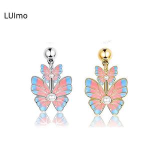 LUImo Mặt Dây Chuyền & Nhẫn Rốn Thép Không Gỉ Hình Thú, Trái Tim và Hoa Văn Bướm