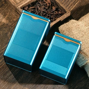 Yoo Canister Kín Lưu Trữ Thiếc Cho Lá Rời Hộp Đựng Kim Loại Trang Trí Hộp Đựng Cà Phê Vuông
